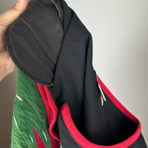 New Direction Embroidered Giraffe Colorblock Jacket Plus Size 1X Art to Wear - Picture 8 of 10